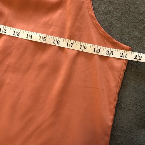 Banana Republic Sleeveless Blouse Desert Rose SZ L Button Front - Picture 6 of 7